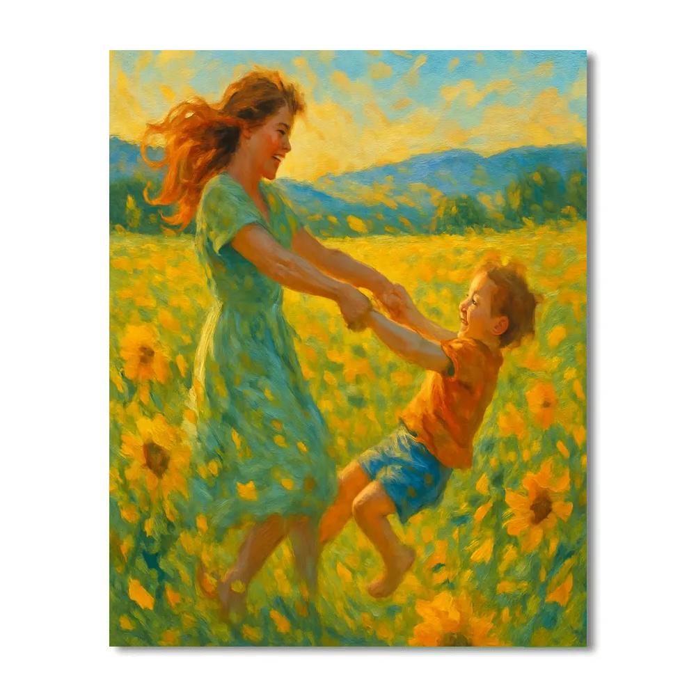 Meadow Dance Together painting number kit
