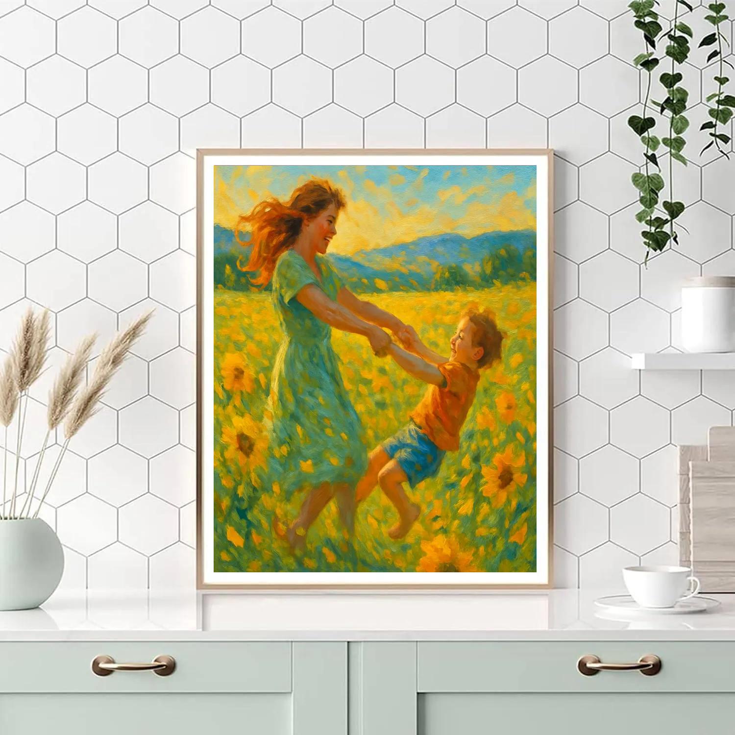 Meadow Dance Together painting number kit