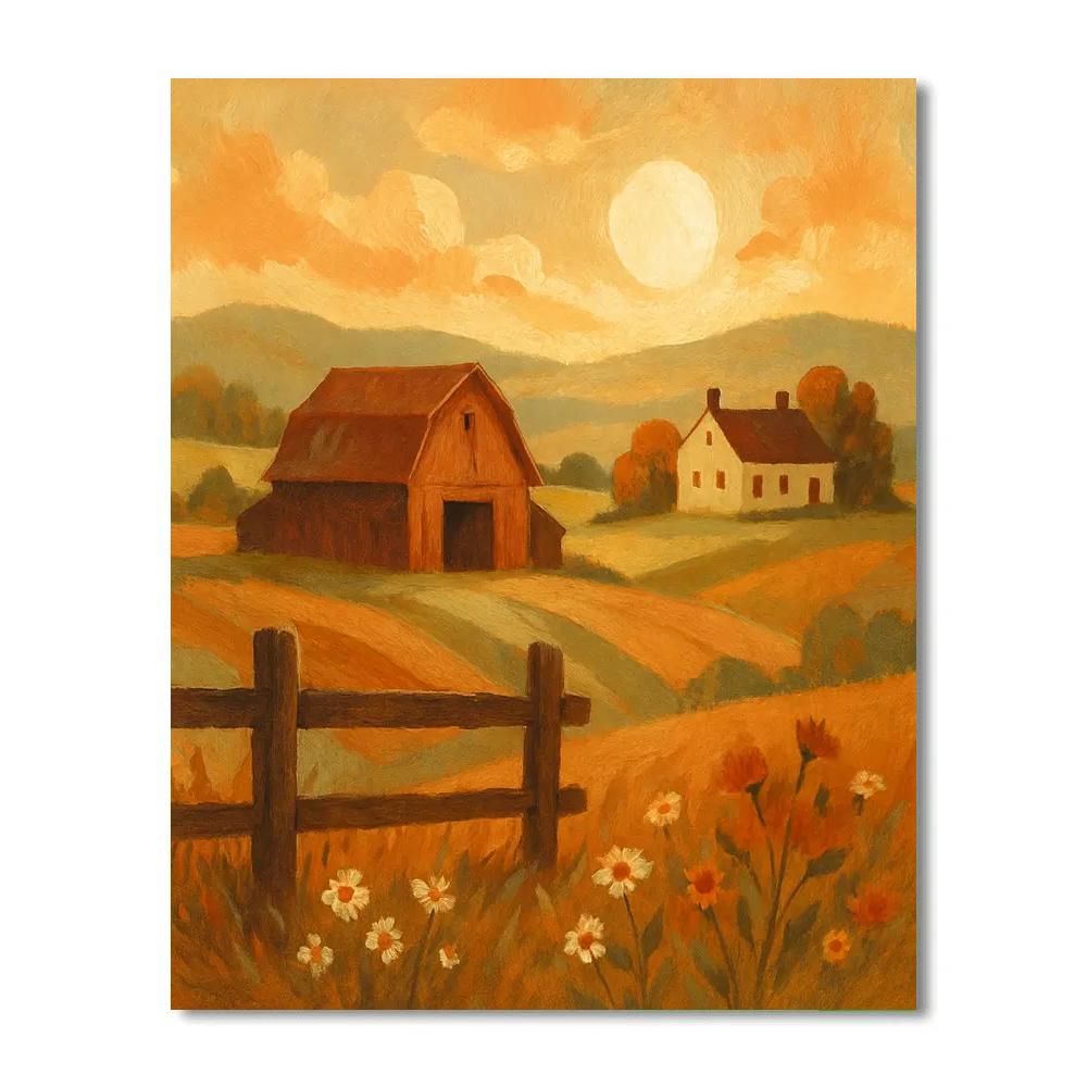Copper Ridge Farmhouse paint by numbers