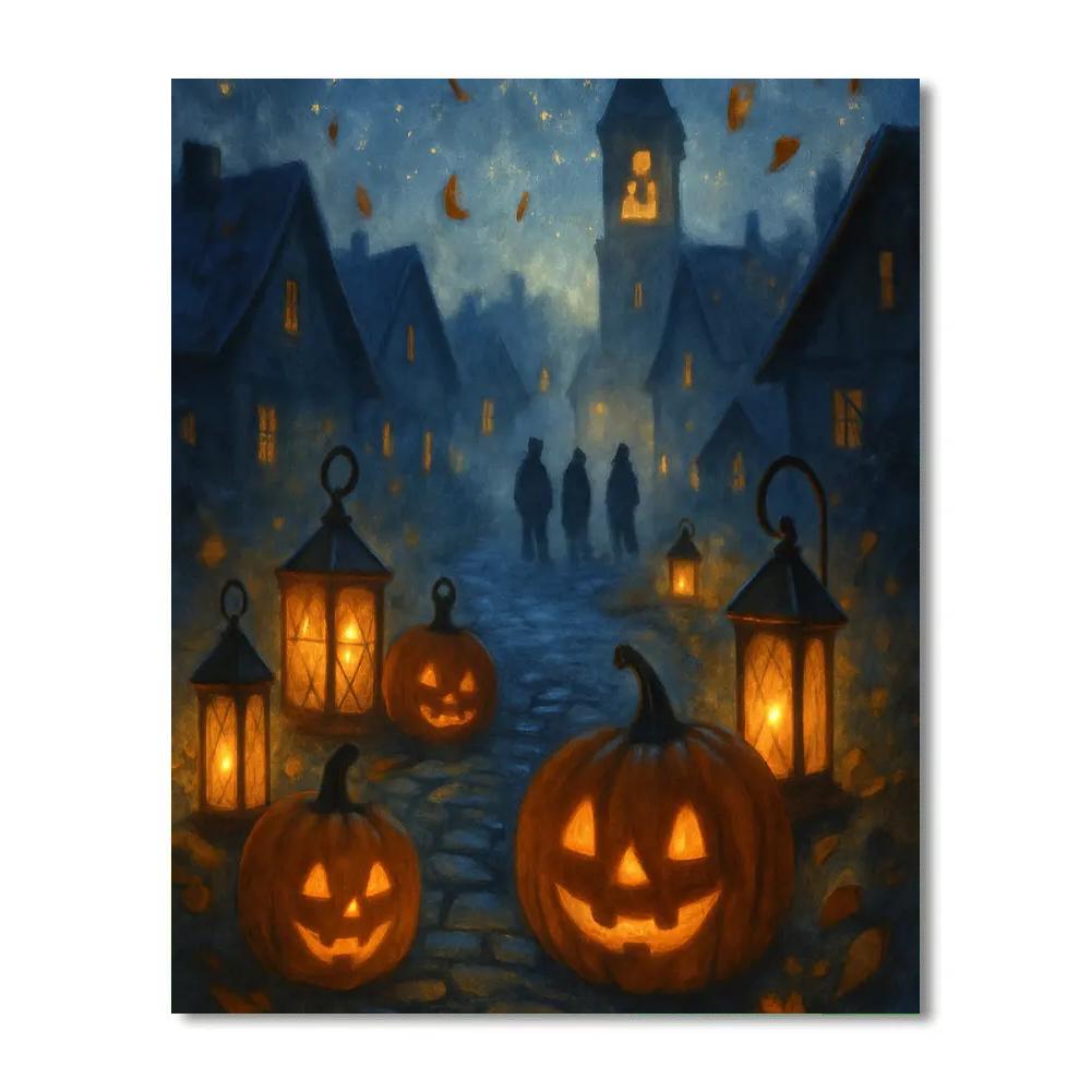 The Lantern Way Paint by numbers art