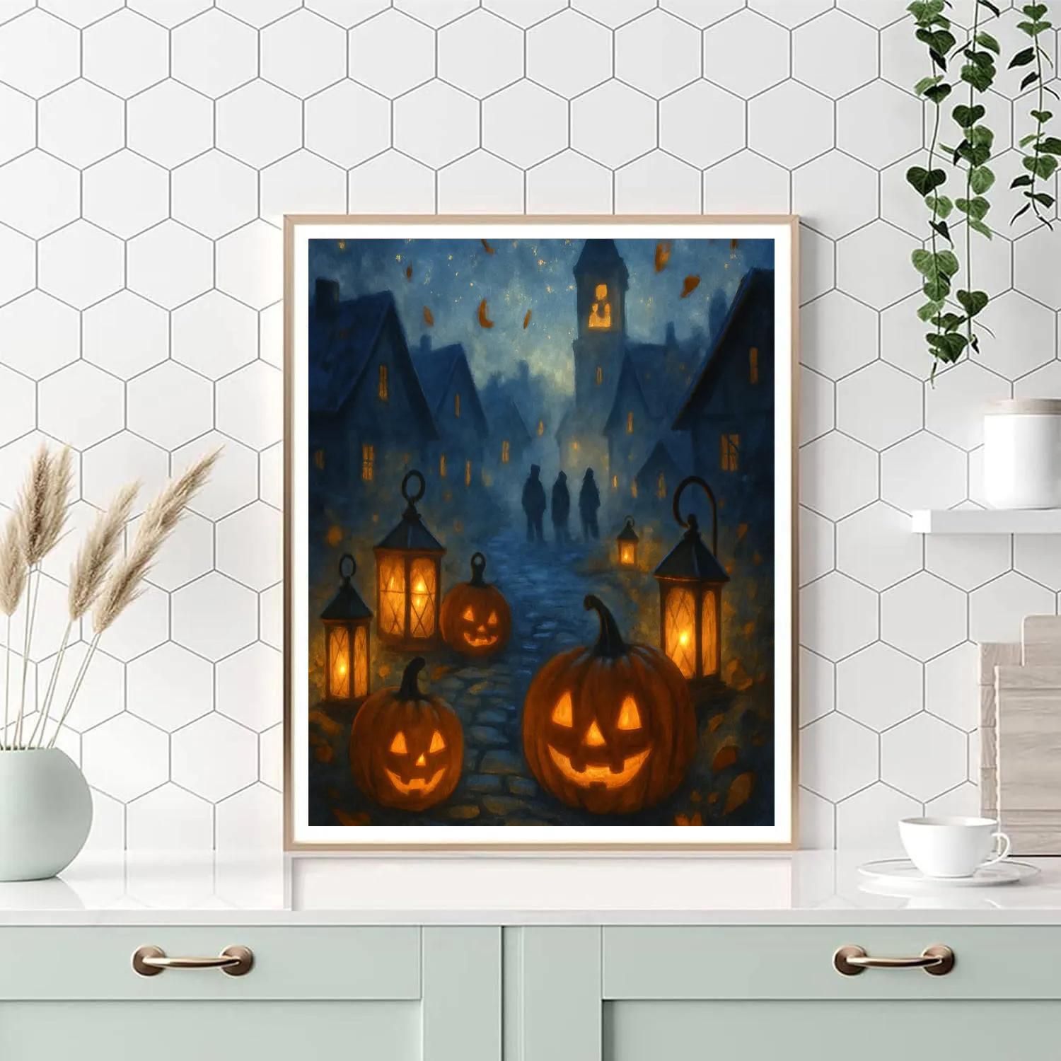 The Lantern Way Paint by numbers art