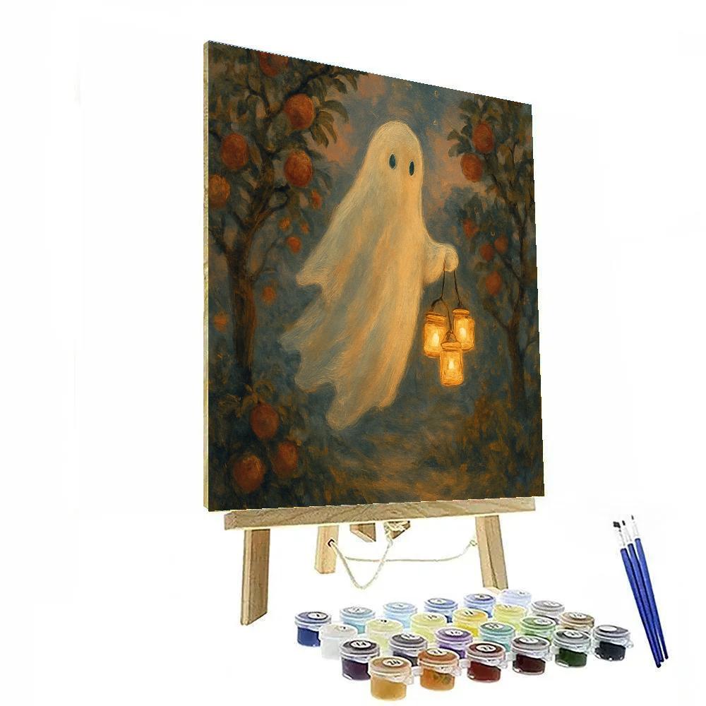 Ghost Lanterns In The Orchard Numbered painting kits