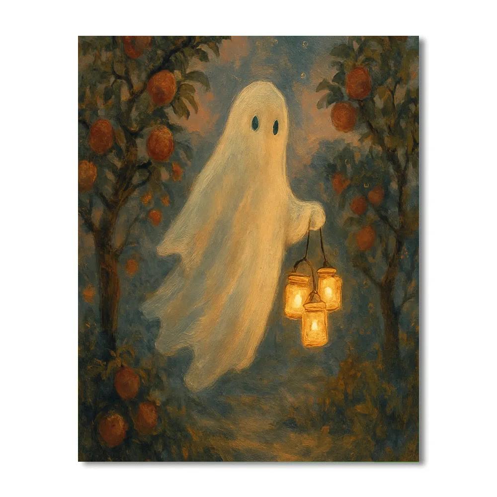 Ghost Lanterns In The Orchard Numbered painting kits
