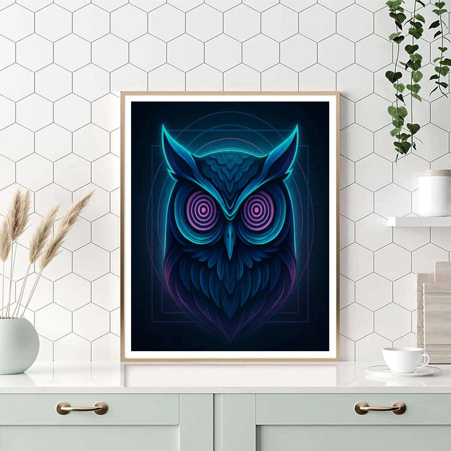 Chromatic Owl Oracle DIY paint by numbers