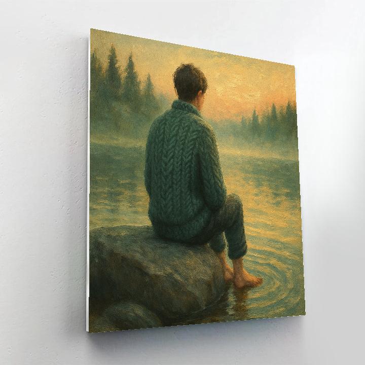 Stony Shoreline Quiet Numbered painting kits