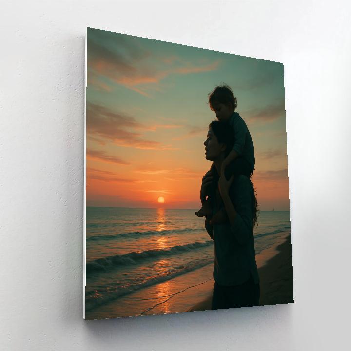 Seaside Sunset Stroll Numbered painting kits