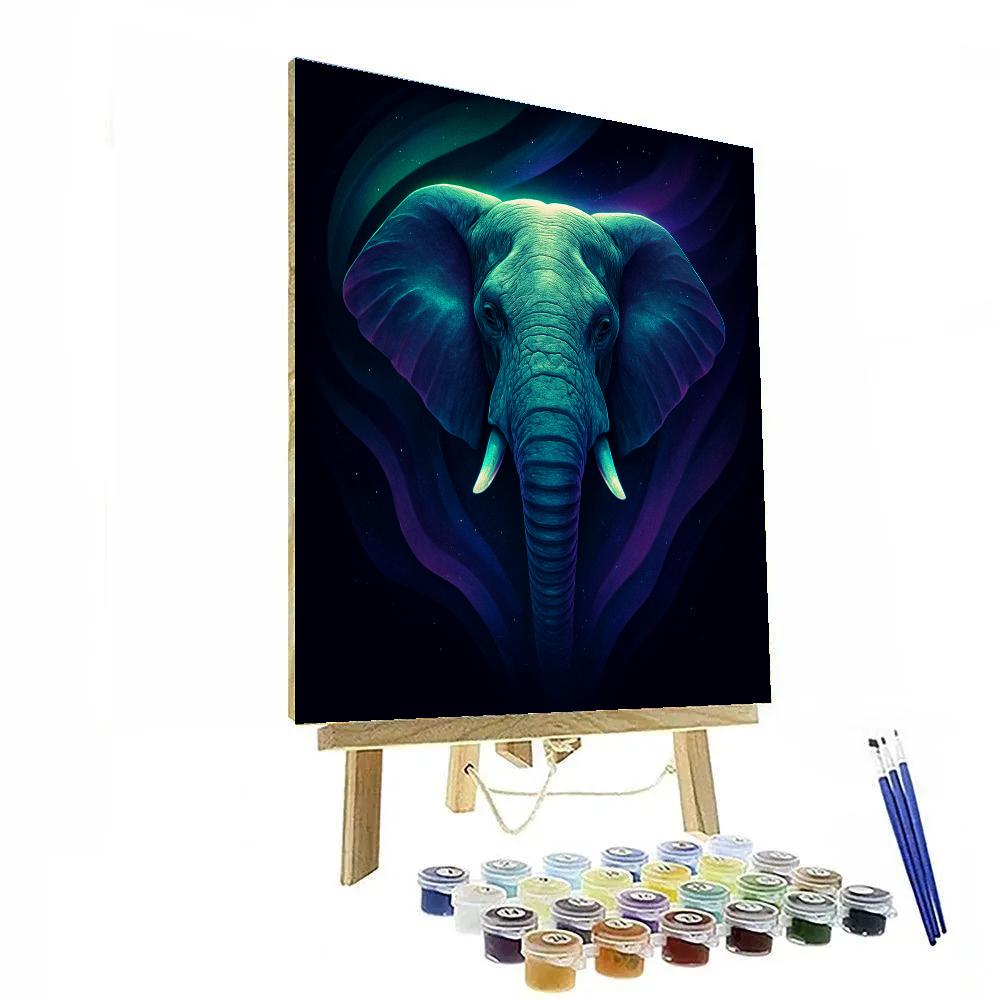 Aurora Elephant Majesty paint by number
