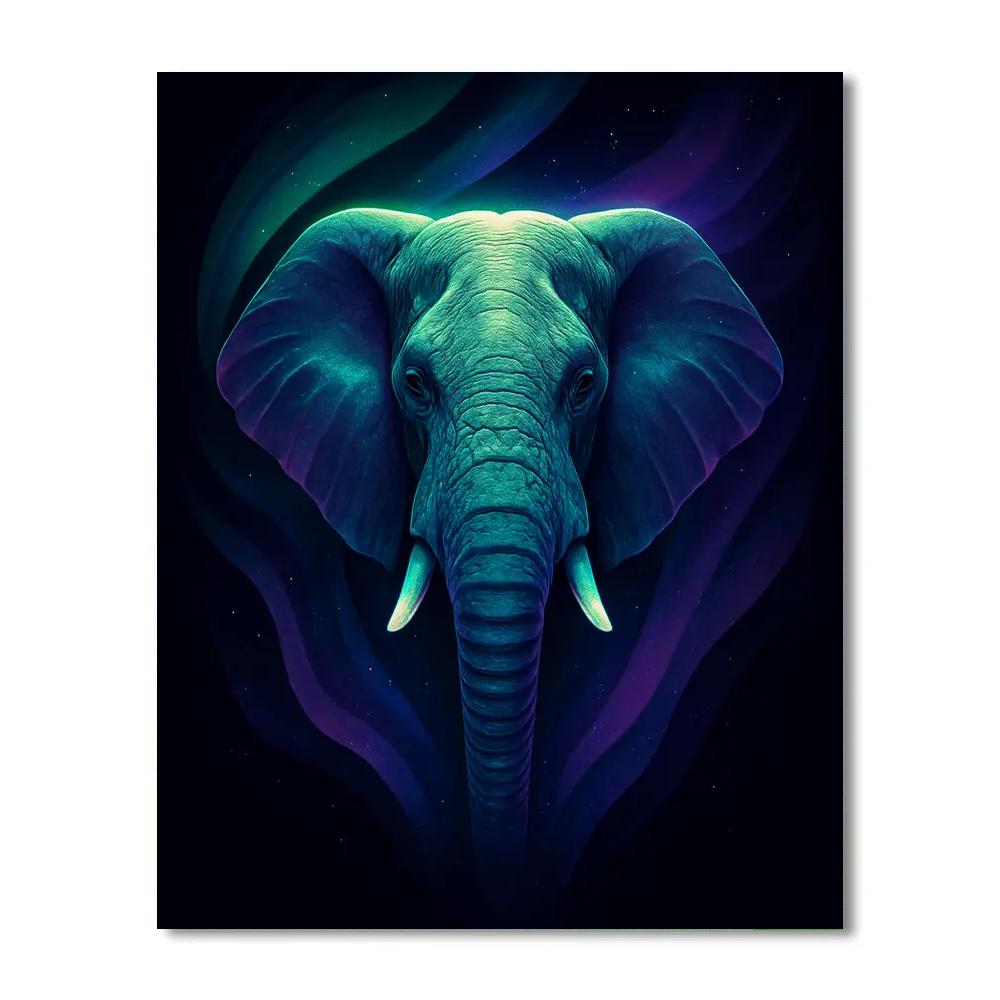 Aurora Elephant Majesty paint by number