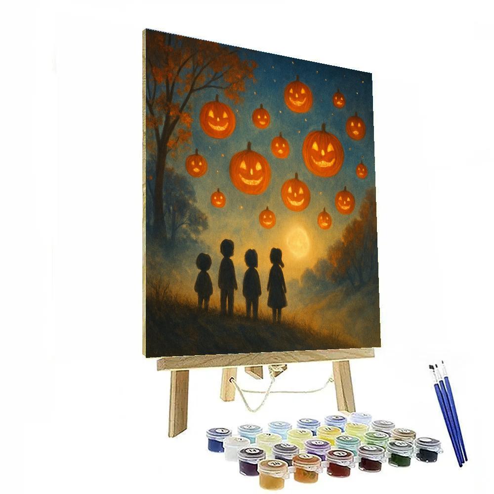 Lantern Festival On Hollow Hill Painting by numbers kit