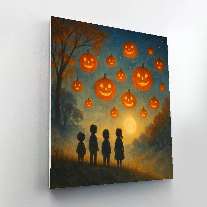 Lantern Festival On Hollow Hill Painting by numbers kit