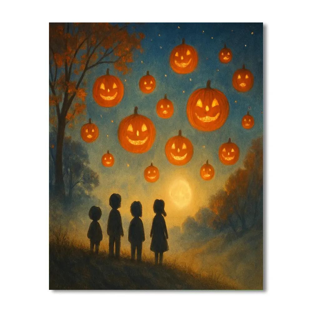 Lantern Festival On Hollow Hill Painting by numbers kit