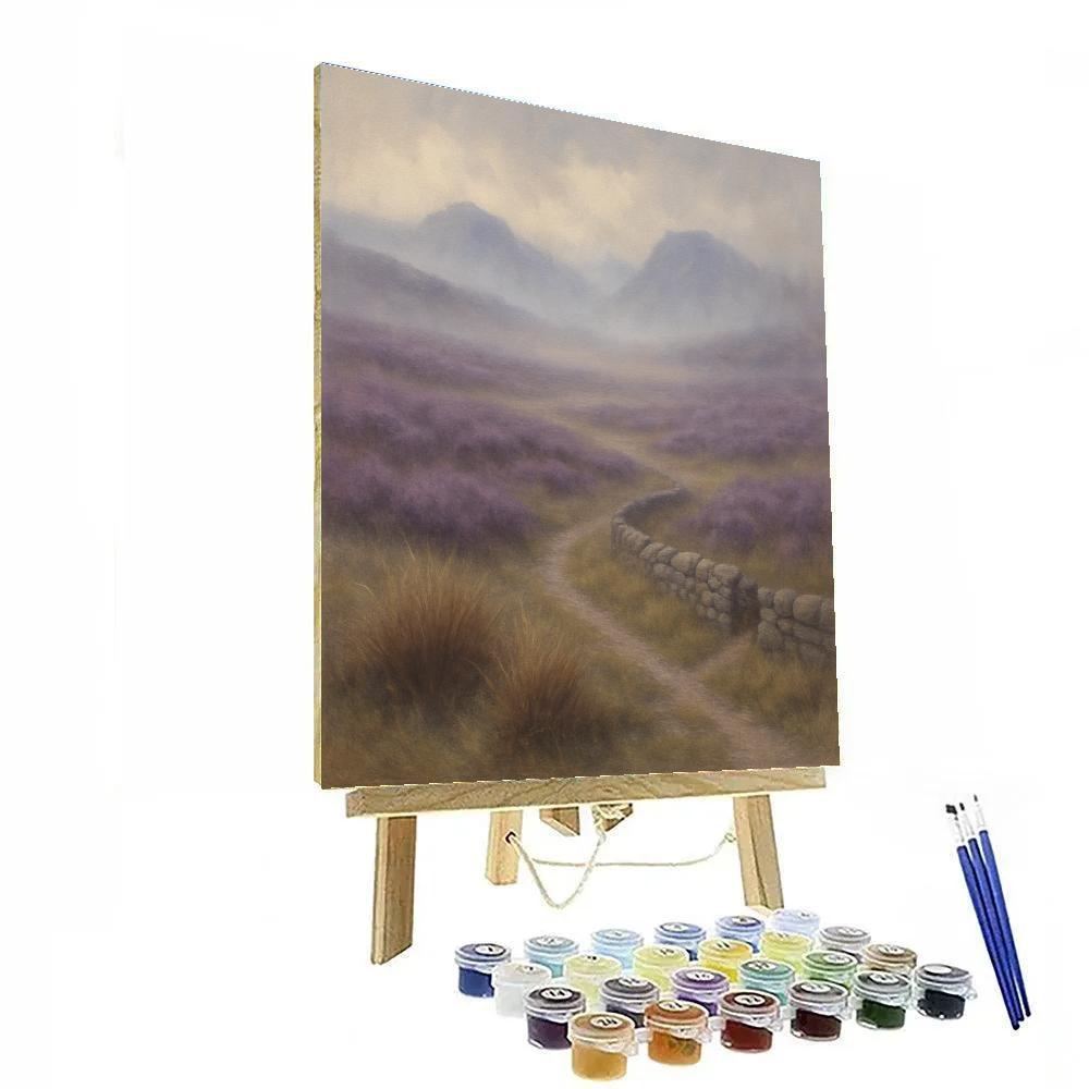 Highland Heather Mist Number painting