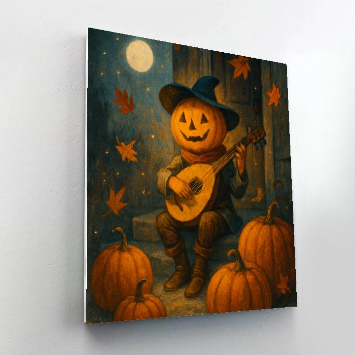 Midnight Tea With The Pumpkin Bard paint by number