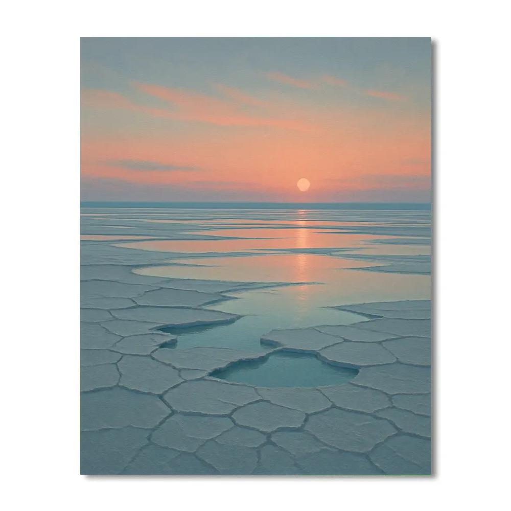 Twilight Salt Flats DIY paint by numbers