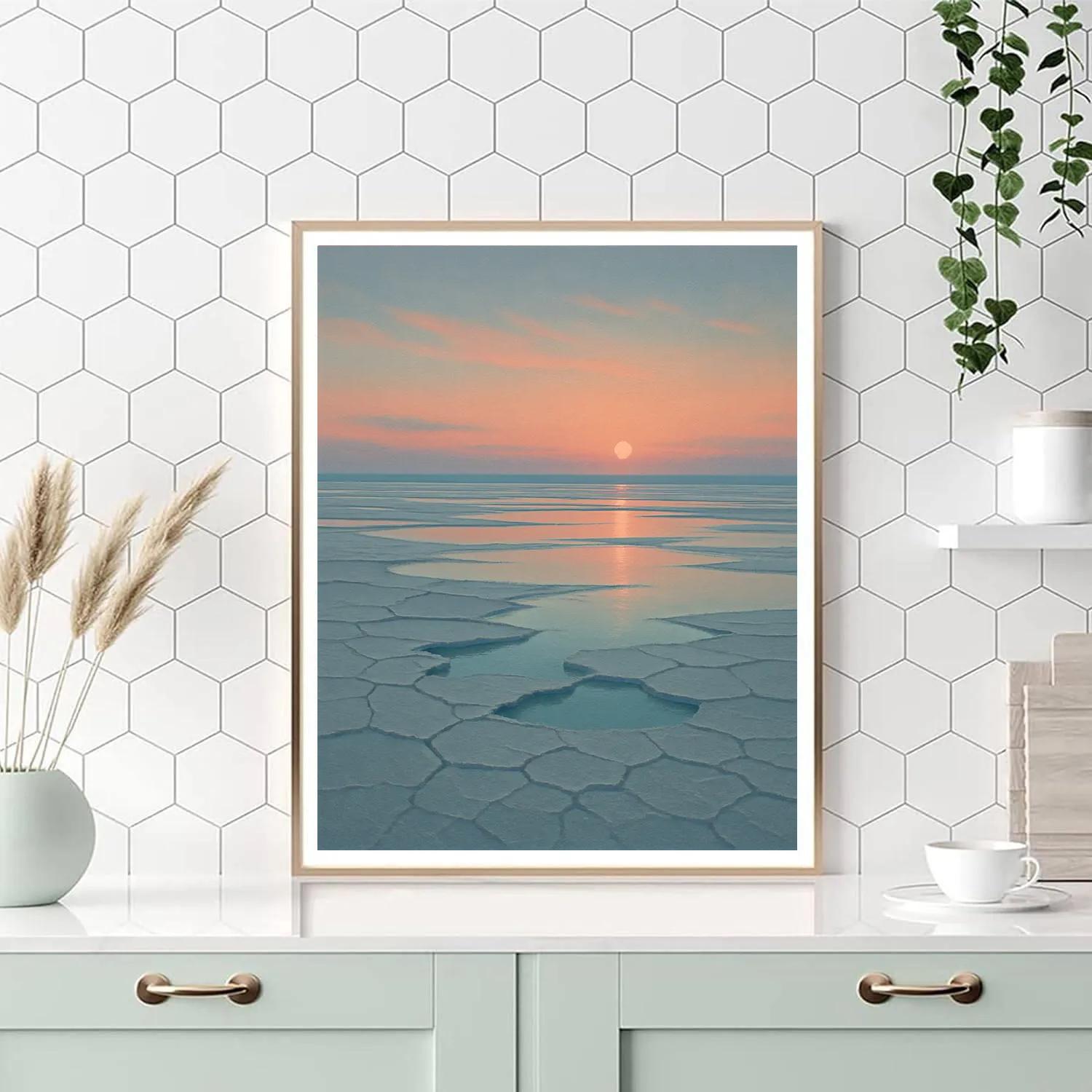 Twilight Salt Flats DIY paint by numbers