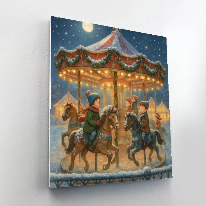 Frosted Carousel Eve Paint by numbers kits