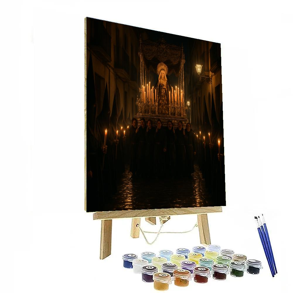 Semana Santa Procession Seville Paint by numbers art