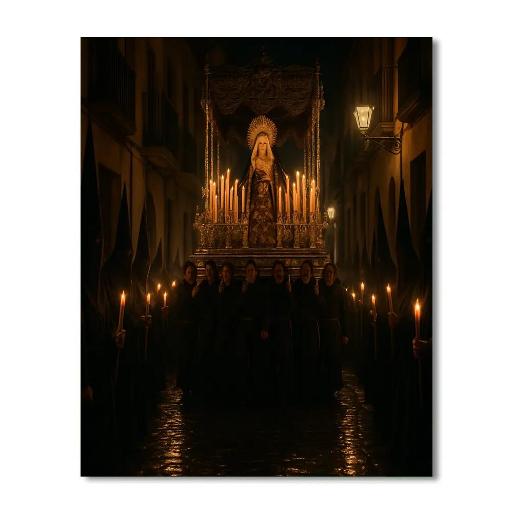 Semana Santa Procession Seville Paint by numbers art