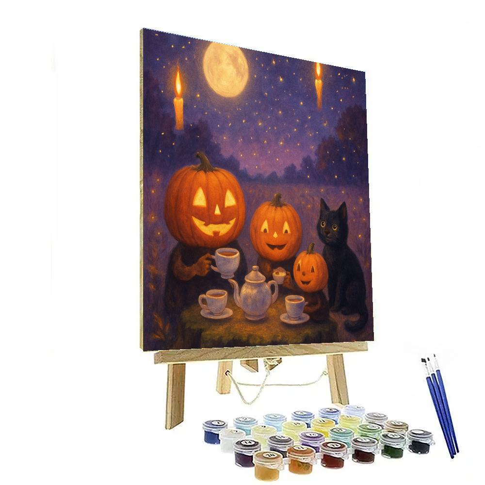 Midnight Hollow Tea Party Number painting