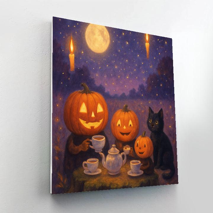 Midnight Hollow Tea Party Number painting
