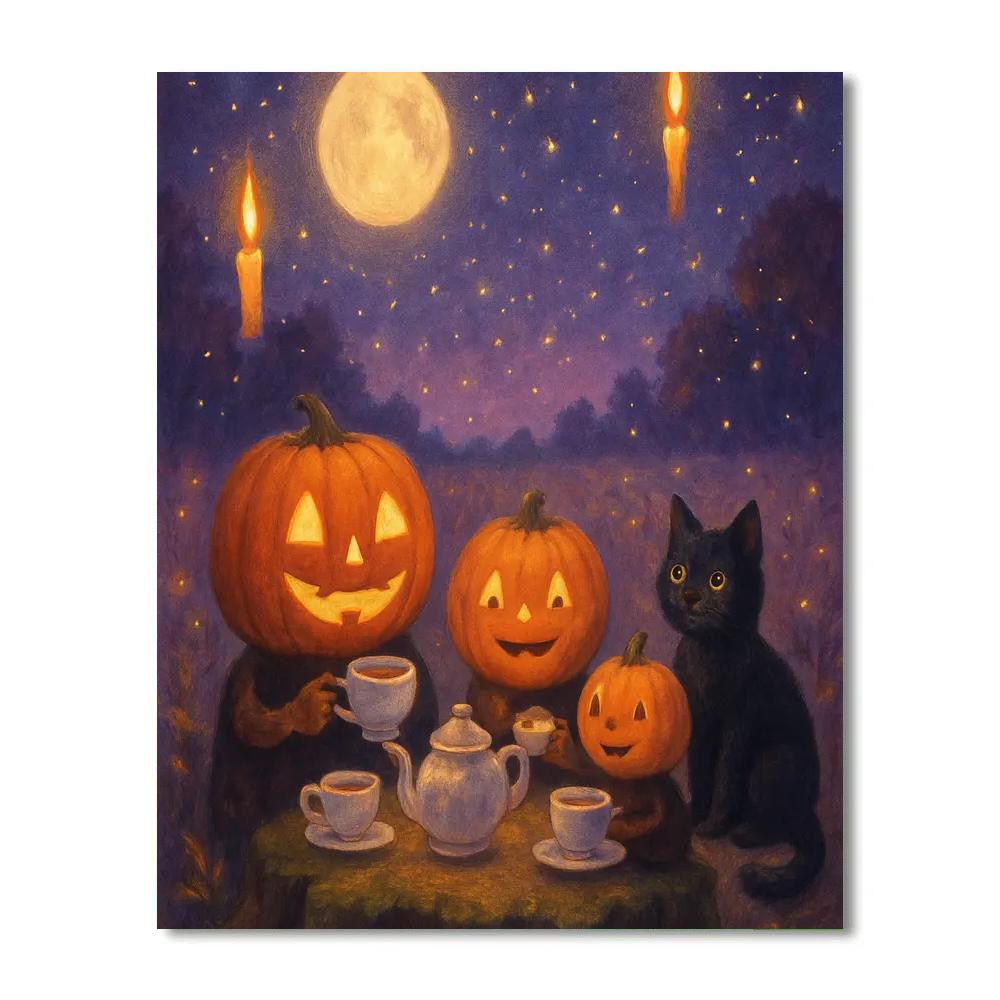 Midnight Hollow Tea Party Number painting