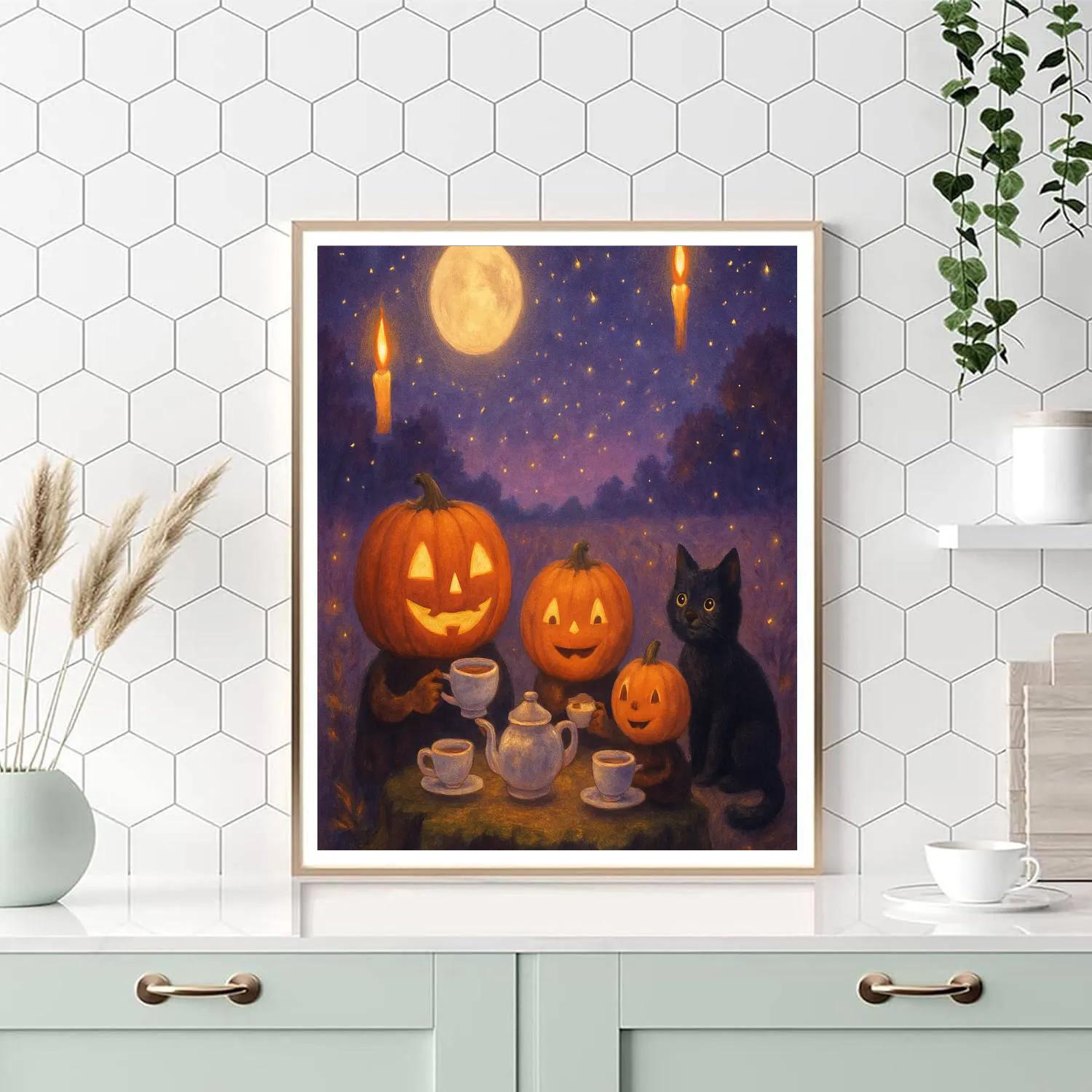 Midnight Hollow Tea Party Number painting