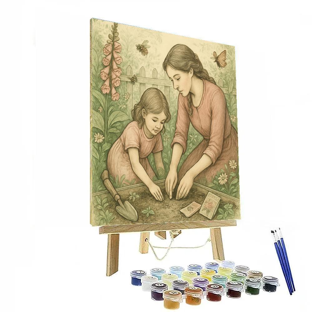 Garden Teaching Moments paint by numbers