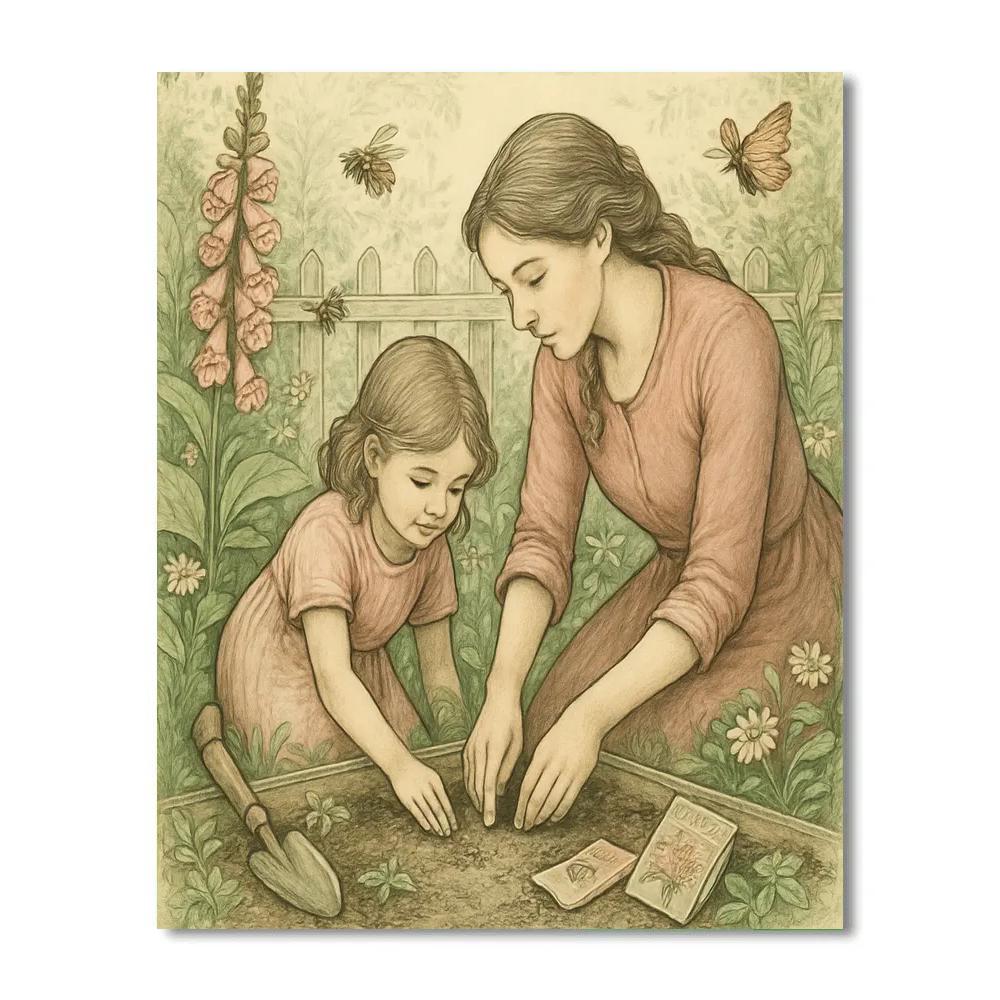 Garden Teaching Moments paint by numbers