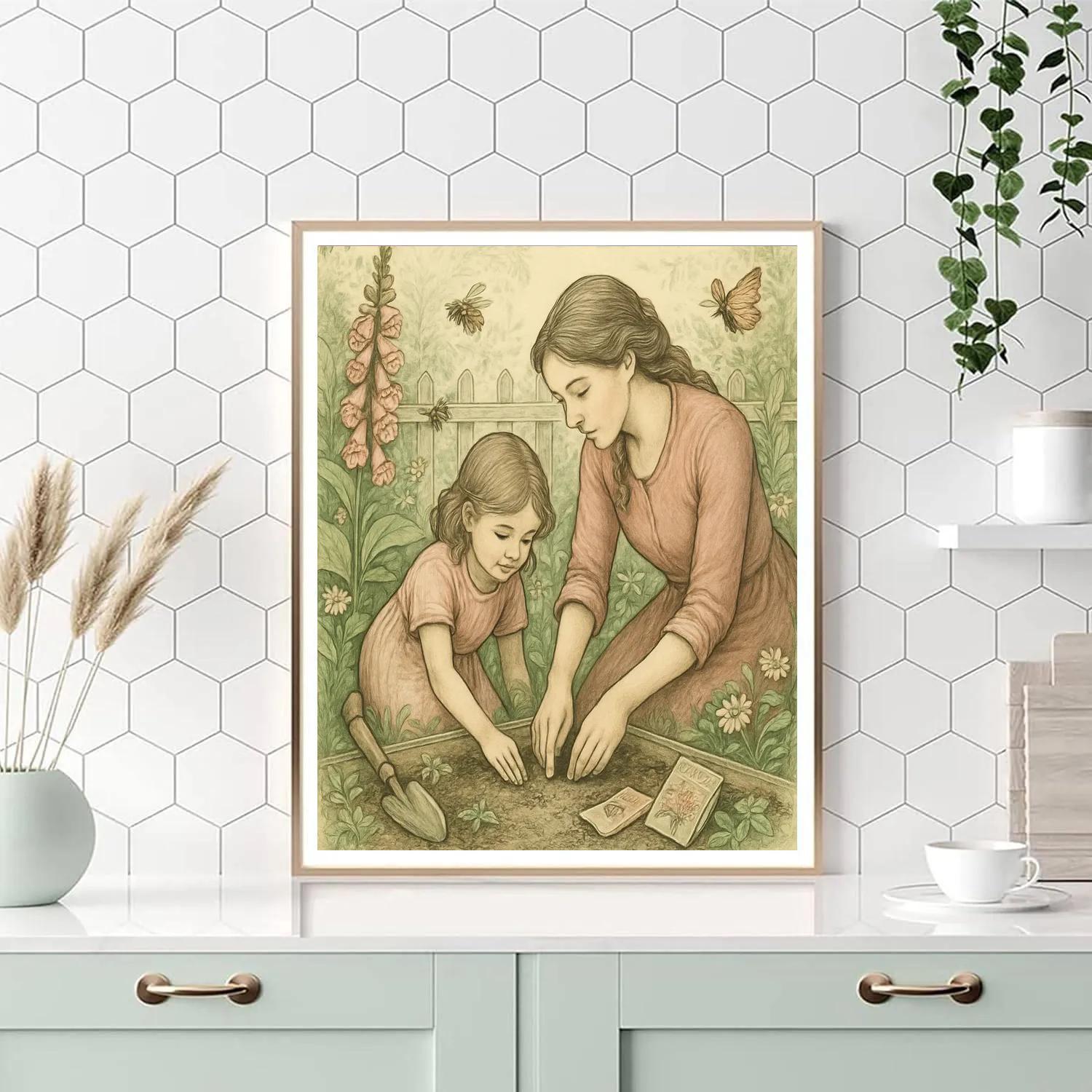 Garden Teaching Moments paint by numbers