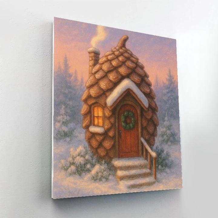 Pinecone Cottage Dawn Numbered painting kits