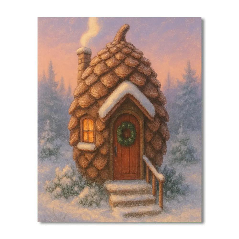 Pinecone Cottage Dawn Numbered painting kits