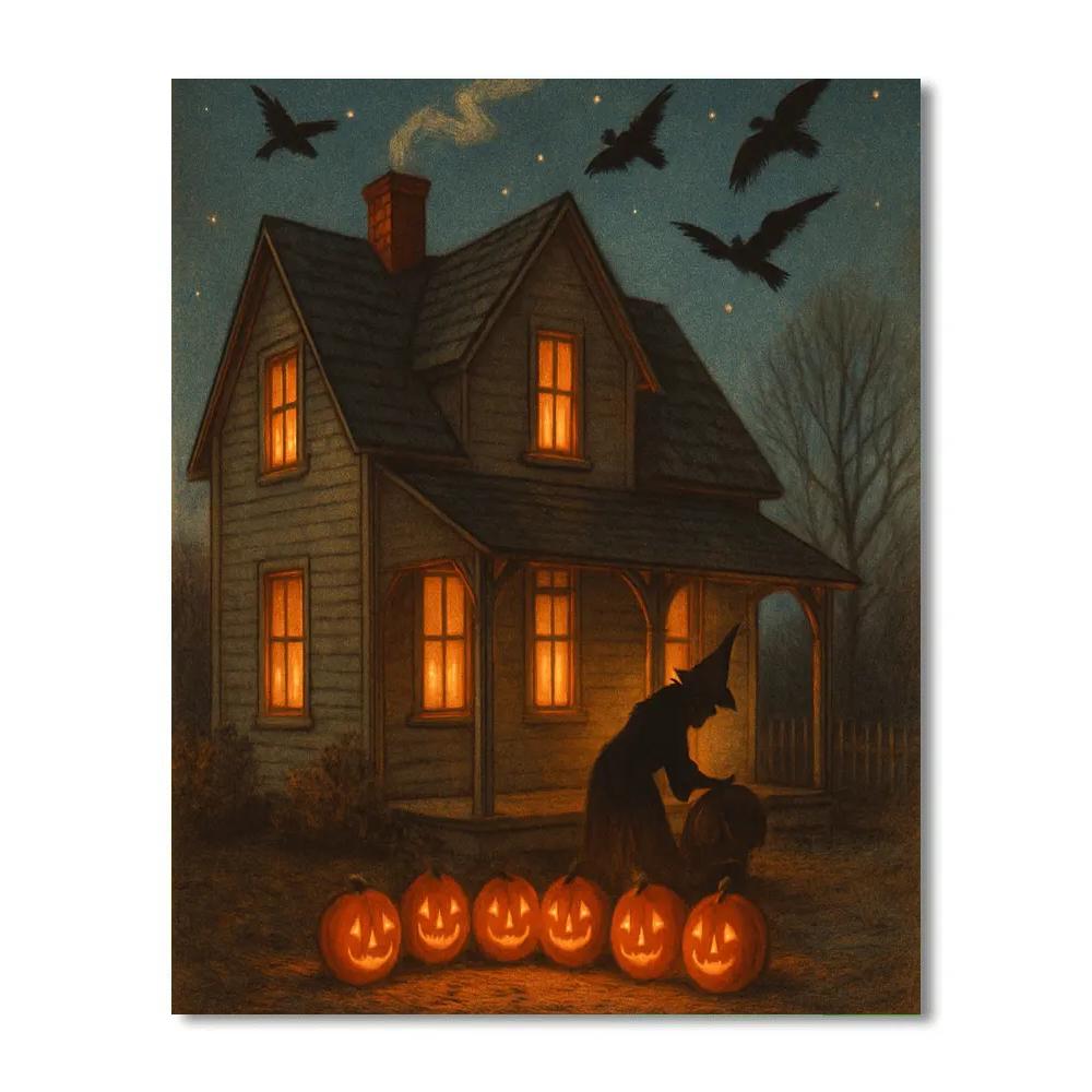 Witching Window Farmstead DIY paint by numbers