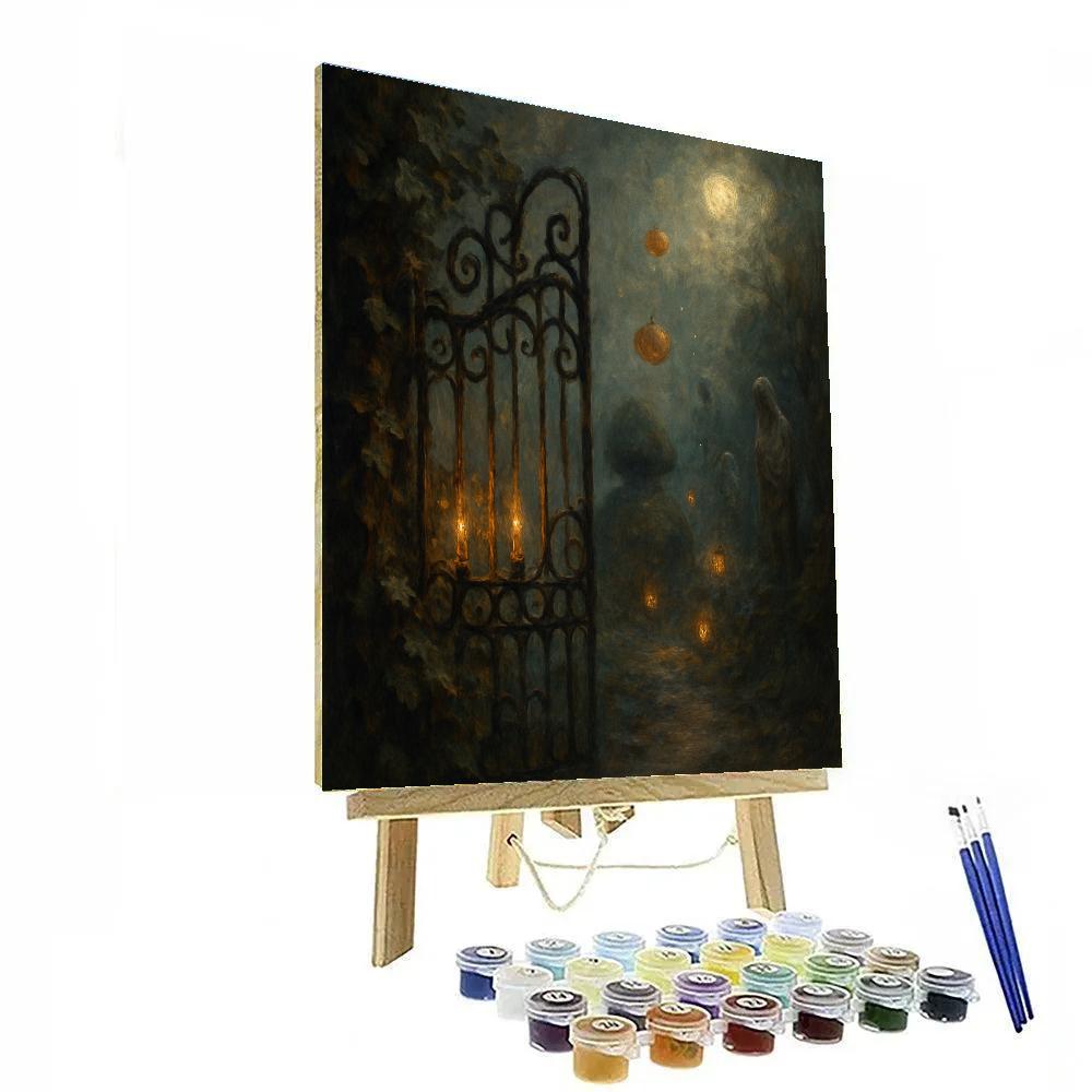 Grimoire Garden Gate Painting by numbers kit