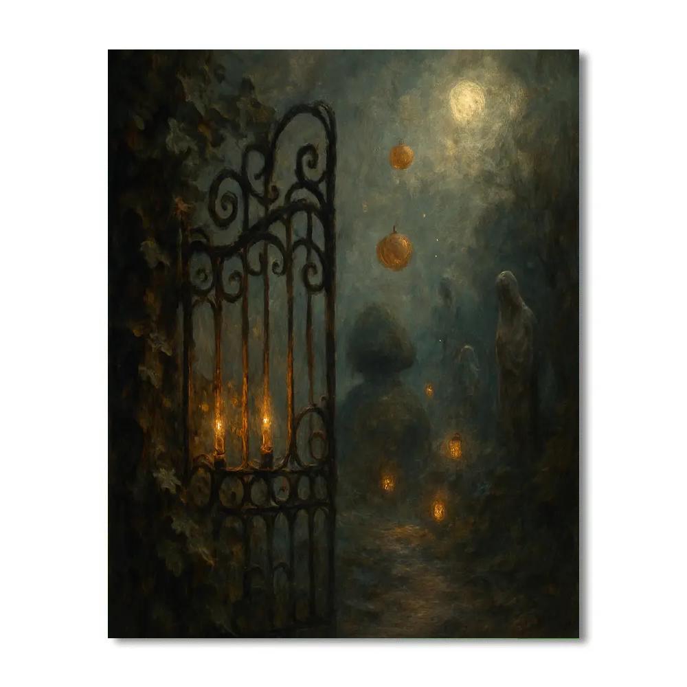 Grimoire Garden Gate Painting by numbers kit