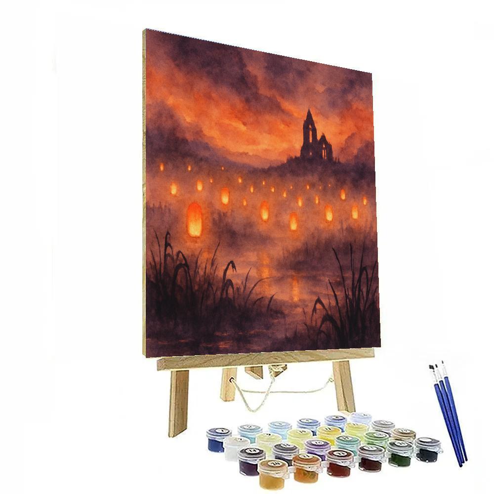 Lanterns Of The Hollow Number painting