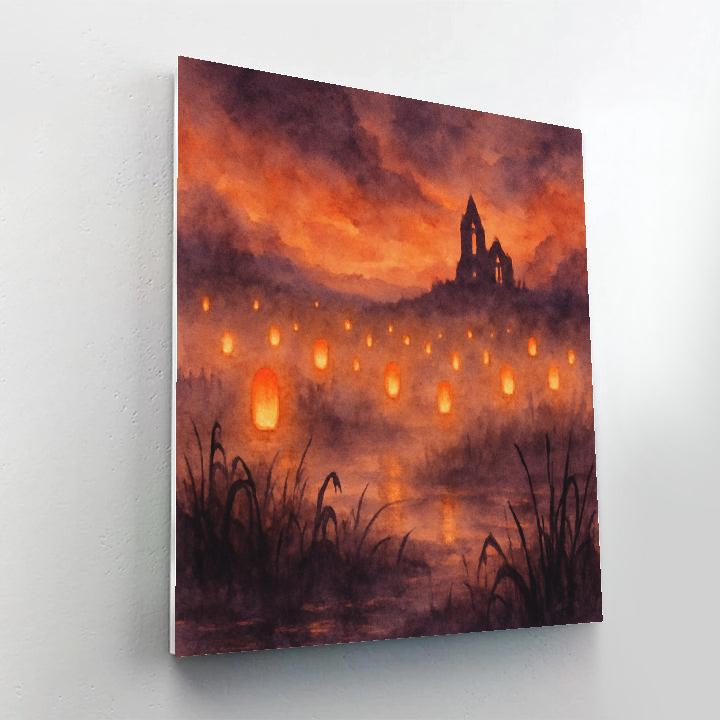 Lanterns Of The Hollow Number painting