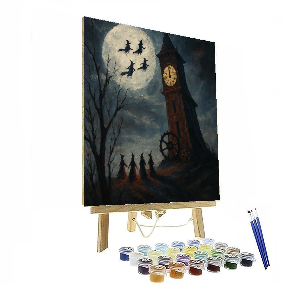 Clocktower On Witch Hill paint by numbers