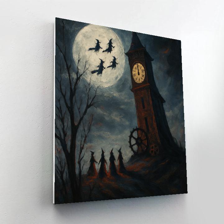 Clocktower On Witch Hill paint by numbers