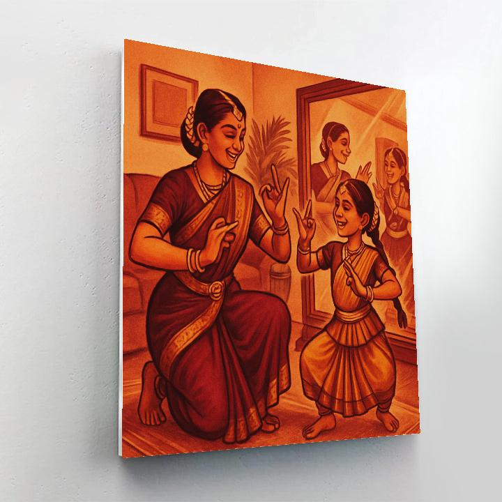Cultural Dance Practice Paint by numbers art