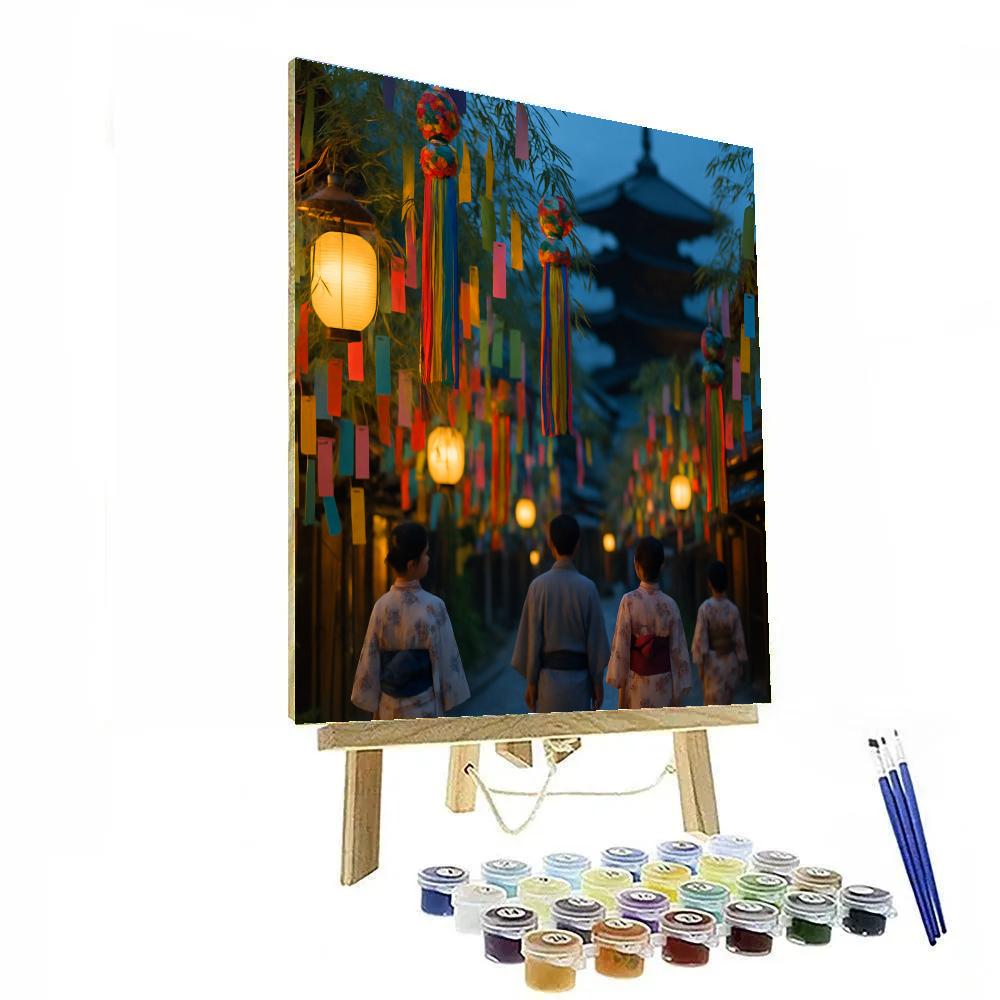 Tanabata Star Festival Kyoto paint by number