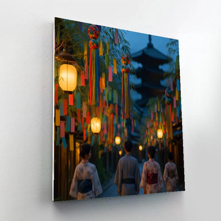 Tanabata Star Festival Kyoto paint by number