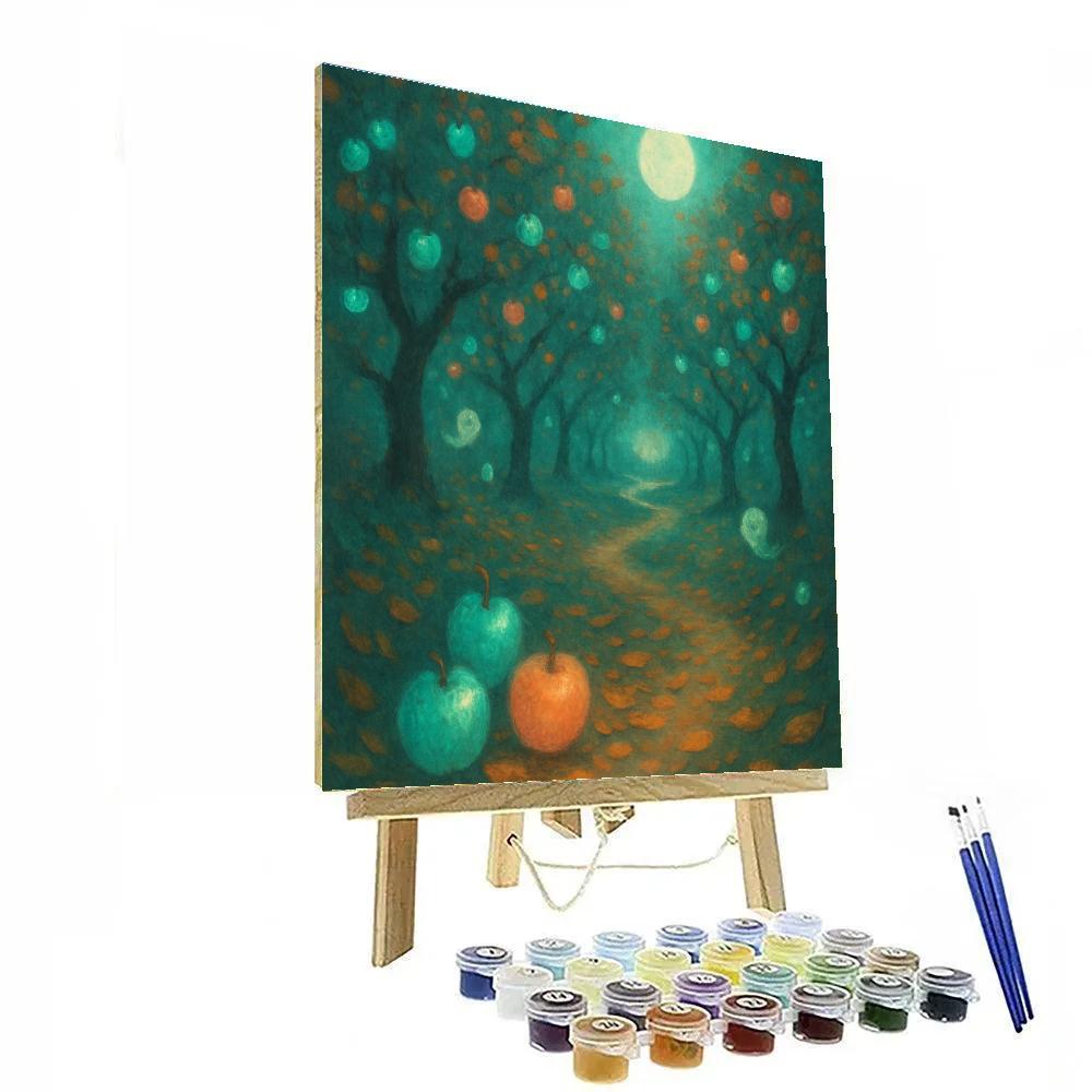 Phosphor Orchard Lane Number painting