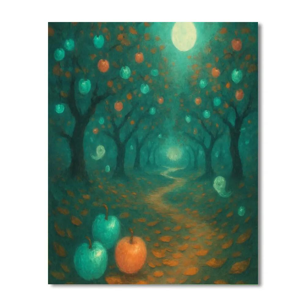 Phosphor Orchard Lane Number painting