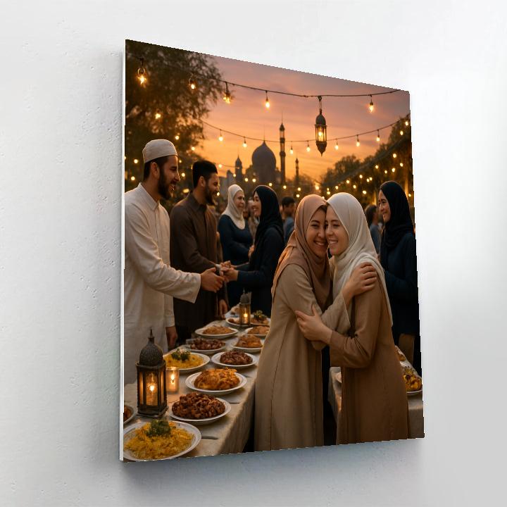 Eid Al Fitr Community Feast Numbered painting kits