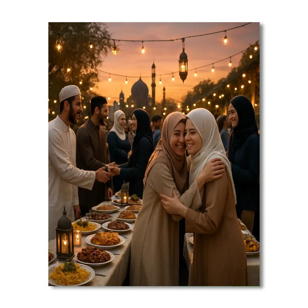 Eid Al Fitr Community Feast Numbered painting kits