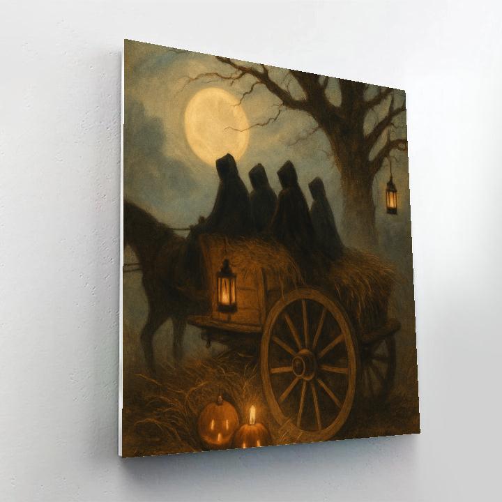 The Silent Hayride Number painting