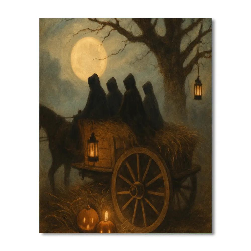 The Silent Hayride Number painting