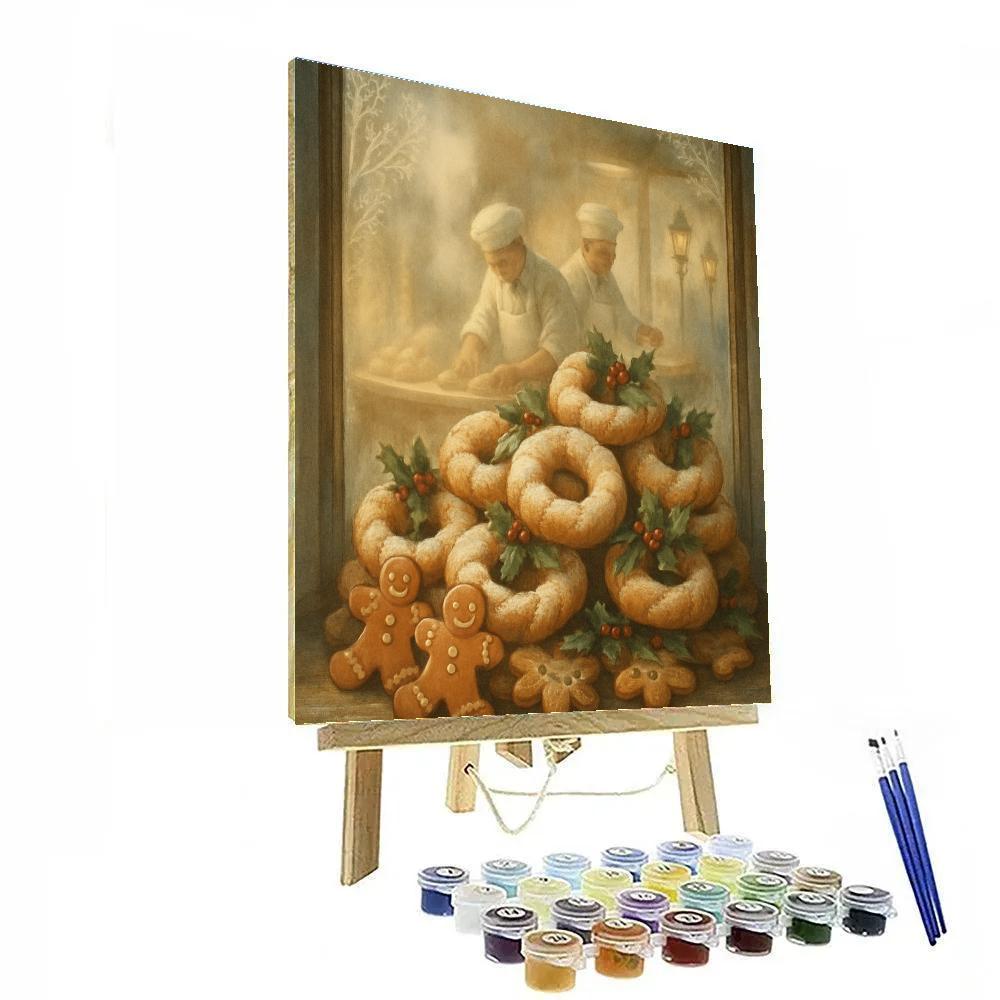 Wreath Window Bakery Paint by numbers kits