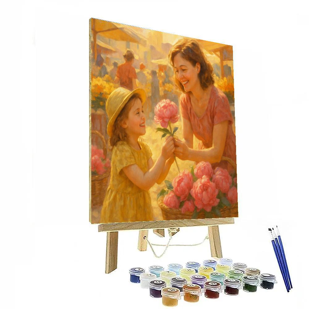 Flower Market Morning paint by color