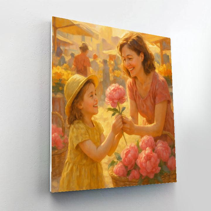 Flower Market Morning paint by color
